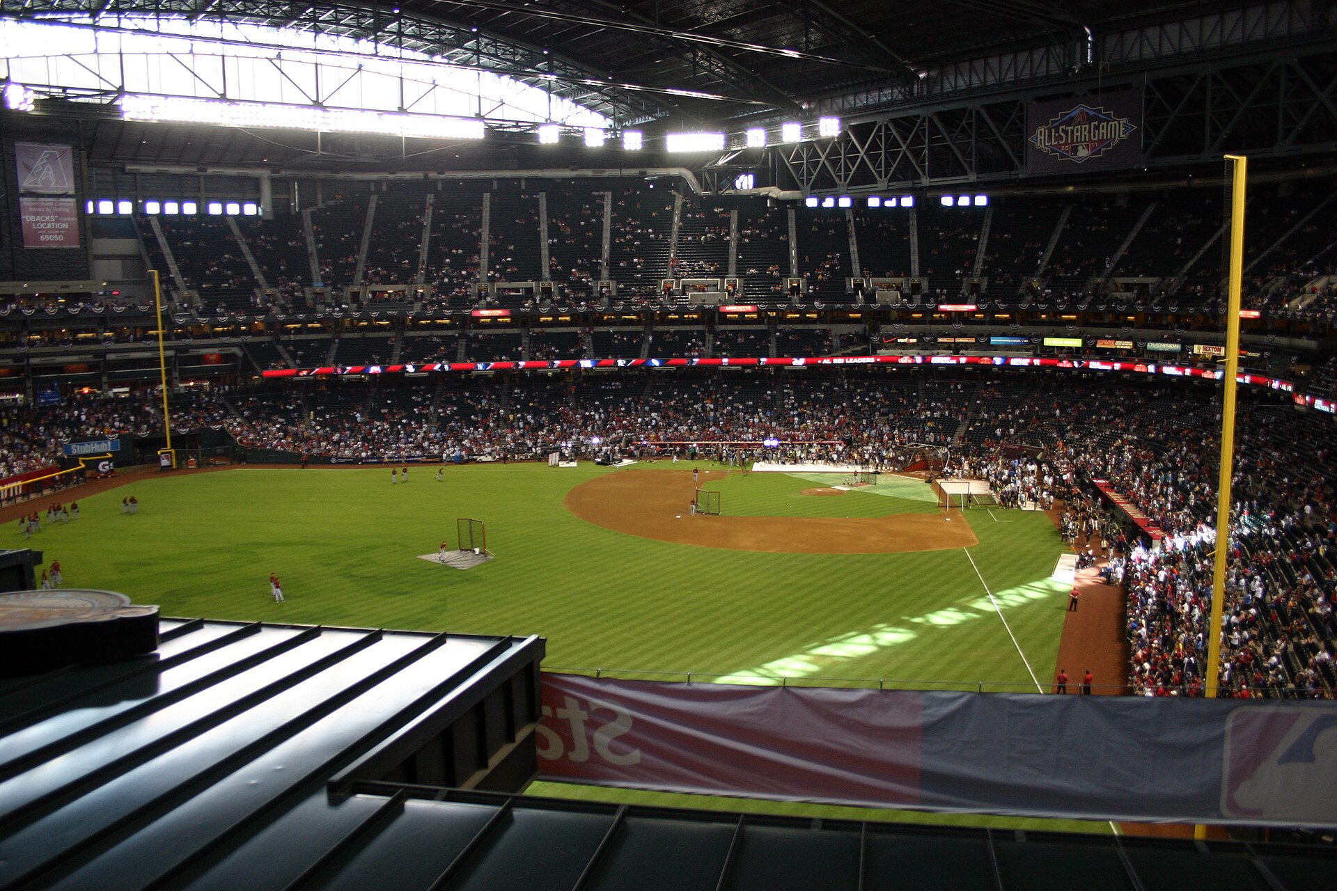 Chase Field in Phoenix, home of the Arizona Diamondbacks