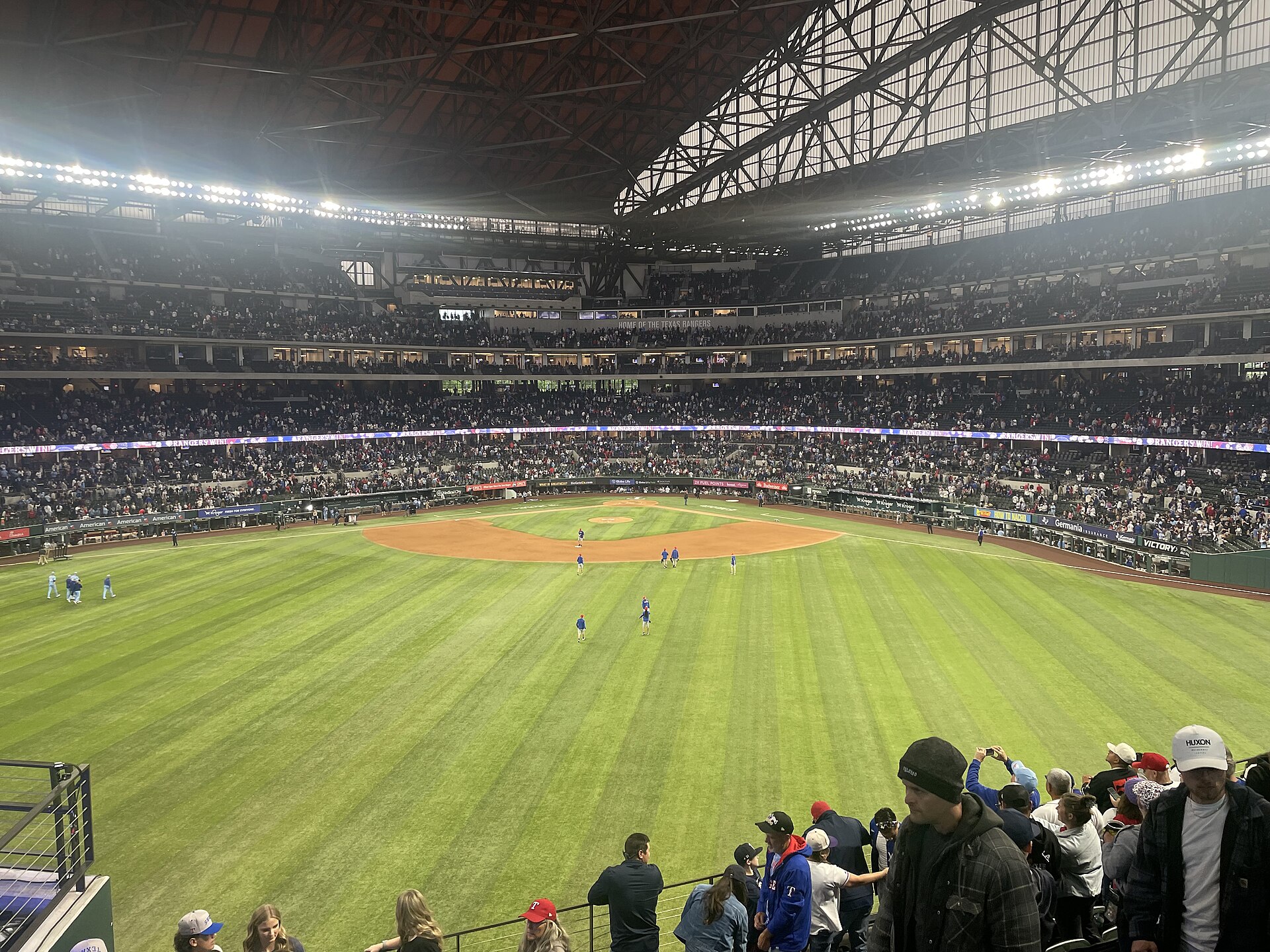 Globe Life Field in Arlington, where the Rangers moneyline is the single biggest leg on the September 2 card