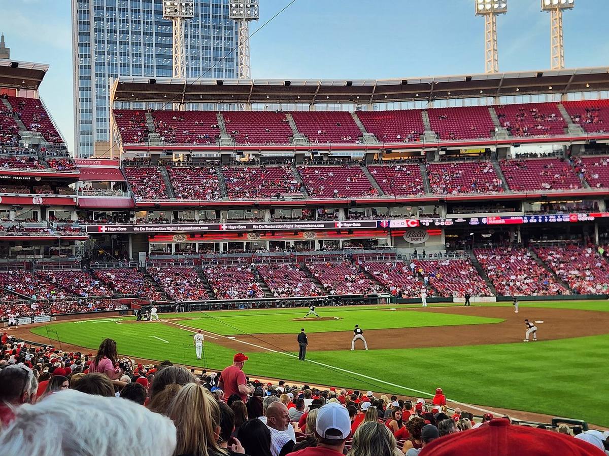 Great American Ball Park in Cincinnati, where the Brewers and Reds under 9 is the fourth leg on the September 5 card