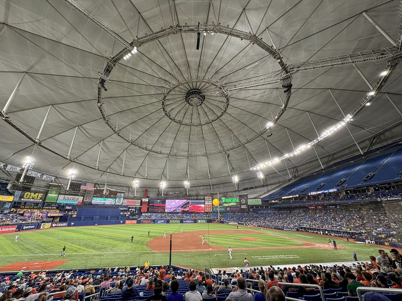 Tropicana Field in St Petersburg, where the second largest leg on the August 31 card is the Rays moneyline